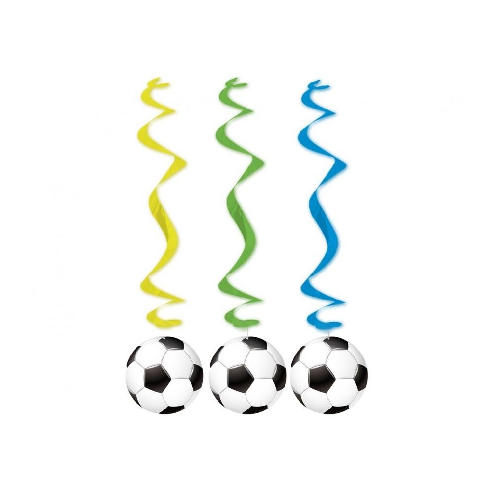 Football Football, ribbon decoration set of 3