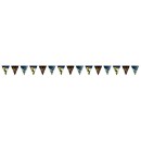 Football Kick It paper flag garland 400 cm
