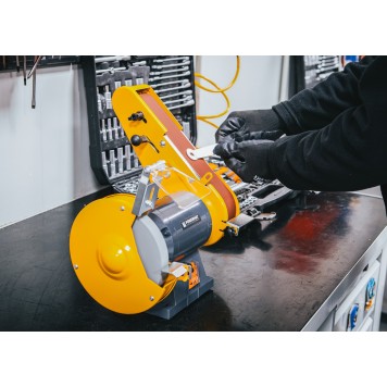 Szlifierka stołowa kamieniowa taśmowa 1850W PM-SS-1850M-2W1