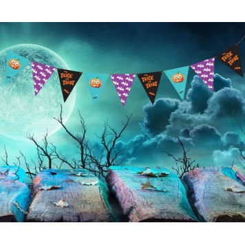 Halloween Boo banner garland 250 cm