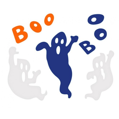 Halloween Boo gel window sticker set