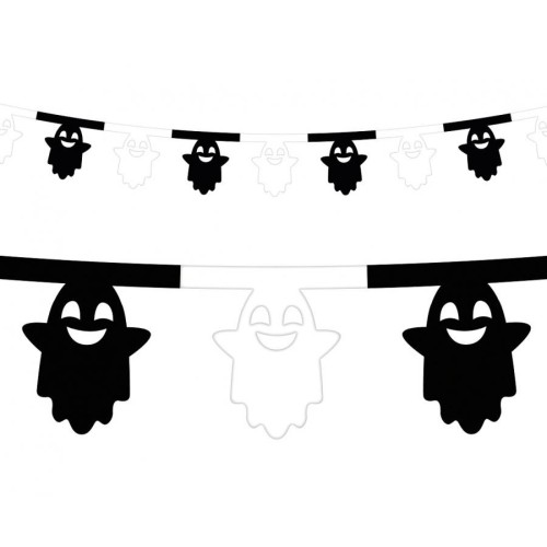 Halloween Ghost, Ghost paper garland 360 cm