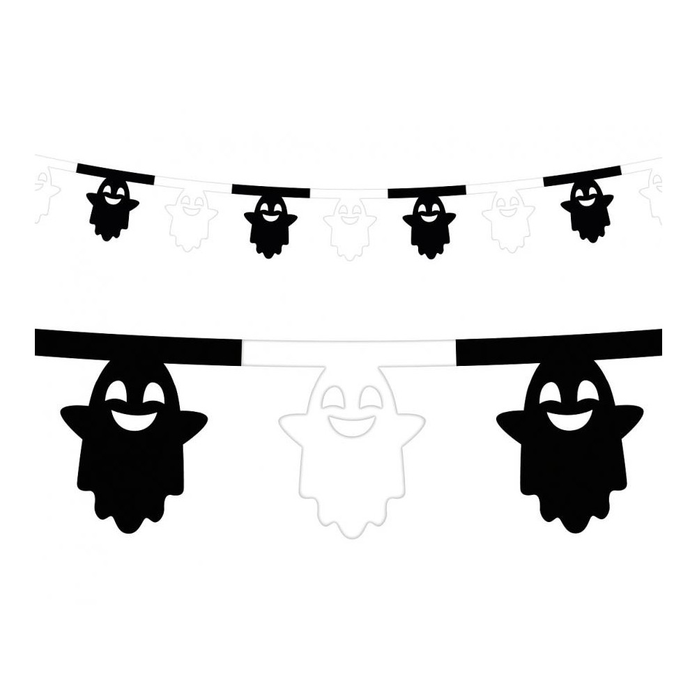 Halloween Ghost, Ghost paper garland 360 cm