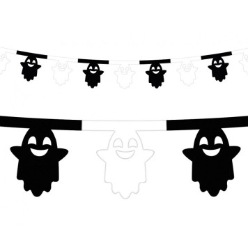Halloween Ghost, Ghost paper garland 360 cm