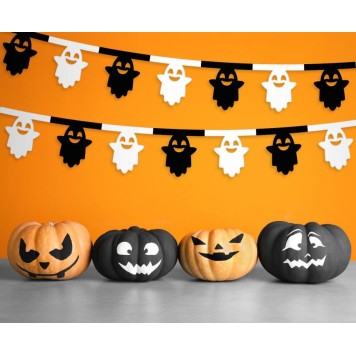 Halloween Ghost, Ghost paper garland 360 cm