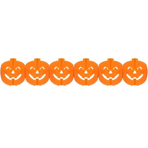 Halloween Halloween Pumpkin paper garland 300 cm