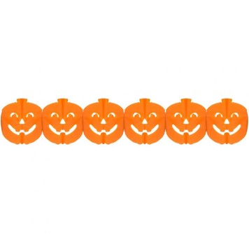Halloween Halloween Pumpkin paper garland 300 cm