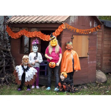 Halloween Halloween Pumpkin paper garland 300 cm