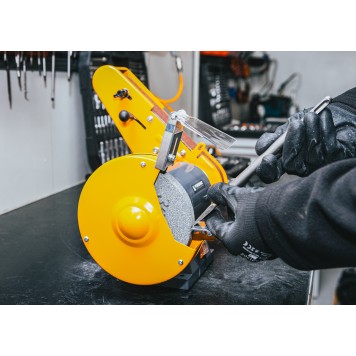 Szlifierka stołowa kamieniowa taśmowa 1850W PM-SS-1850M-2W1