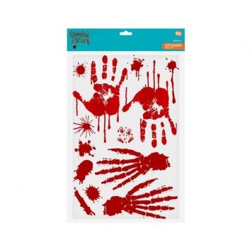Halloween Bloody Traces Window Sticker Set