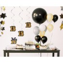Happy Birthday B&C Happy Birthday 18 Ribbon Decoration Set of 3