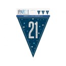 Happy Birthday Blue Happy Birthday 21 Bunting 274 cm