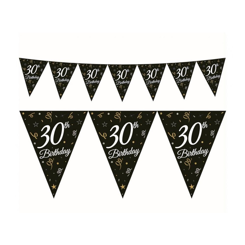 Happy Birthday B&C Happy Birthday 30 Banner Garland 270 cm