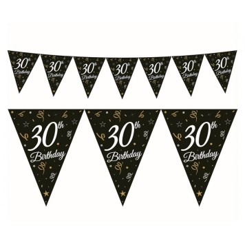 Happy Birthday B&C Happy Birthday 30 Banner Garland 270 cm
