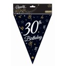 Happy Birthday B&C Happy Birthday 30 Banner Garland 270 cm