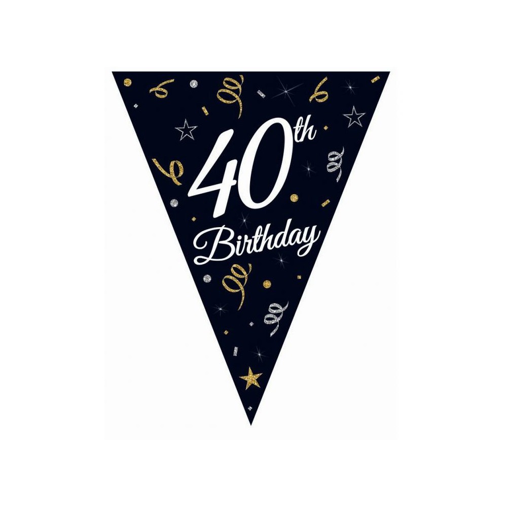 Happy Birthday B&C Happy Birthday 40 Banner 270 cm