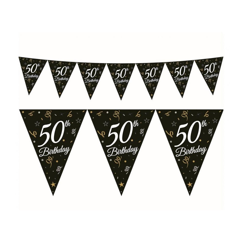 Happy Birthday B&C Happy Birthday 50 Bunting 270 cm