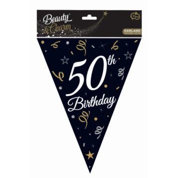 Happy Birthday B&C Happy Birthday 50 Bunting 270 cm