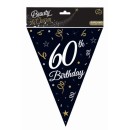 Happy Birthday B&C Happy Birthday 60 Flag Garland 270 cm