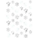 Christmas Snowflake hanging decoration set of 6