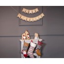 Christmas Snow Flakes, Snowflake Christmas Stocking, Boot 55.5 cm