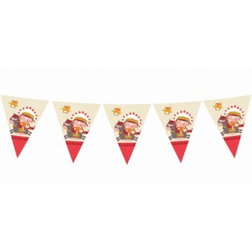 Indian Indian Party, flag garland 360 cm