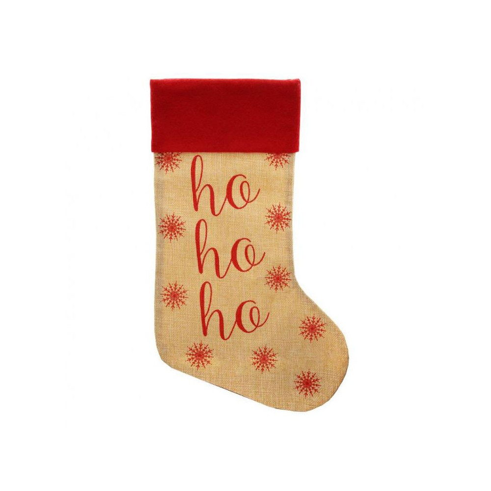 Christmas Ho-Ho-Ho Fireplace Stocking, Boot 46cm