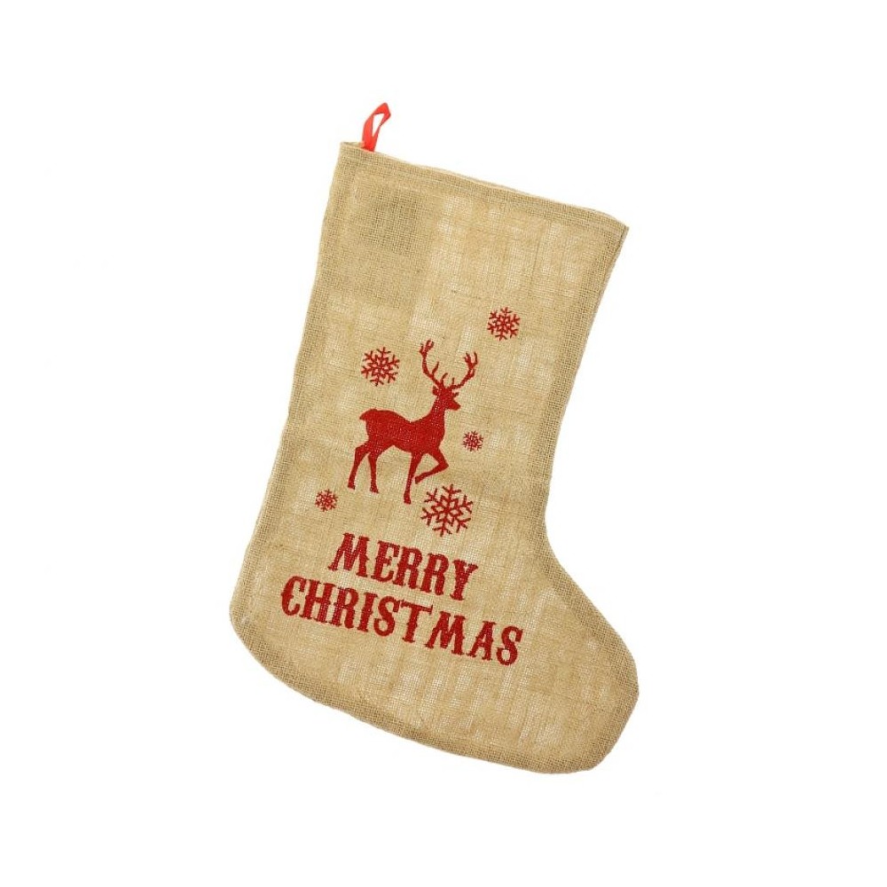 Christmas Reindeer, fireplace stocking, boot 44.5 cm