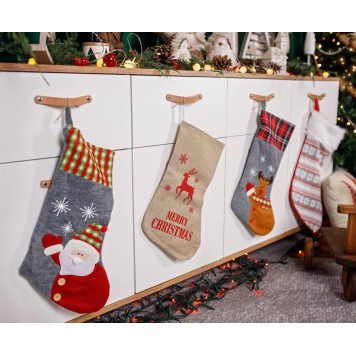 Christmas Reindeer, fireplace stocking, boot 44.5 cm