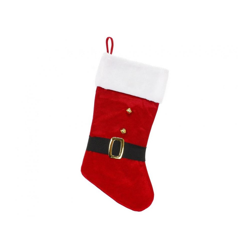Christmas Santa i fireplace stocking, boot 51 cm