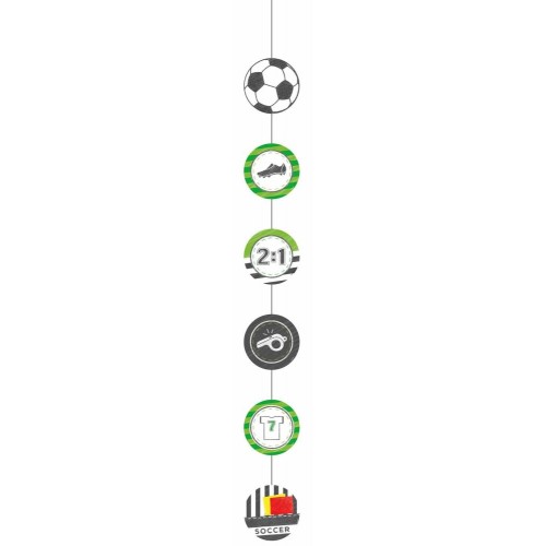 Football Kicker Party Hanging decoration 4-piece set