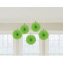 Colour Kiwi, Green mini hanging decoration 5-piece set