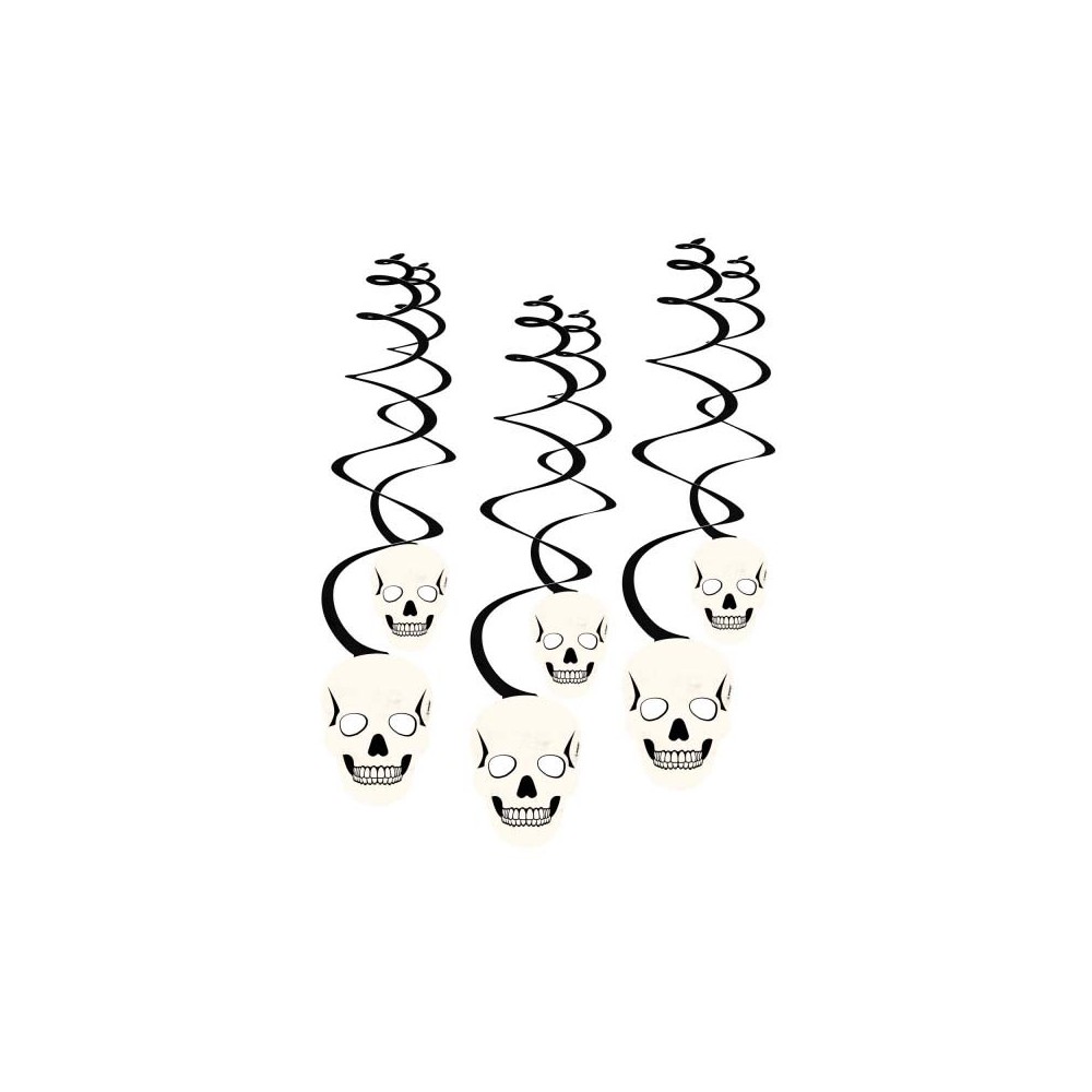 Halloween Skull ribbon decoration 6-piece set