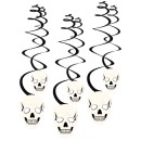 Halloween Skull ribbon decoration 6-piece set