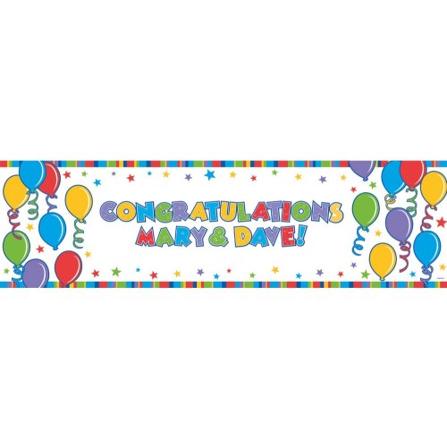 Celebrate Colorful Customizable Wall Decoration with Balloons 165 cm