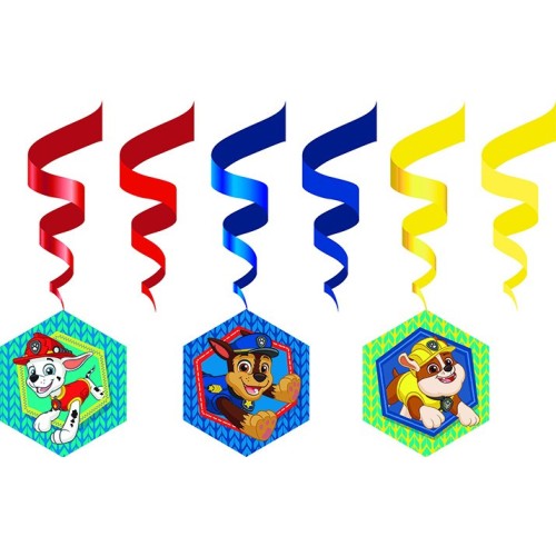 Paw Patrol Guys Ribbon Decoration 6 pcs Set