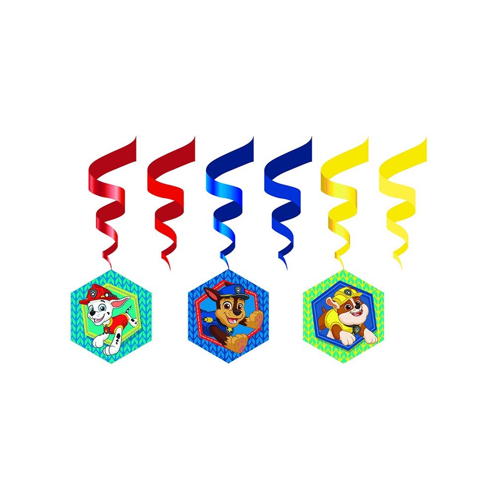 Paw Patrol Guys Ribbon Decoration 6 pcs Set