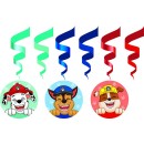 Paw Patrol Smile ribbon decoration set of 6 pieces