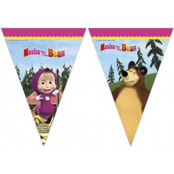 Masha and the Bear Forest flag bunting 2.3 m