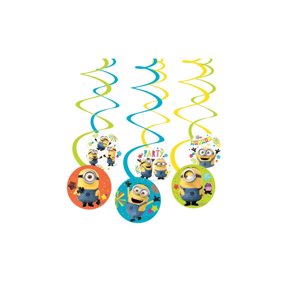 Minions Hooray ribbon decoration 6-piece set