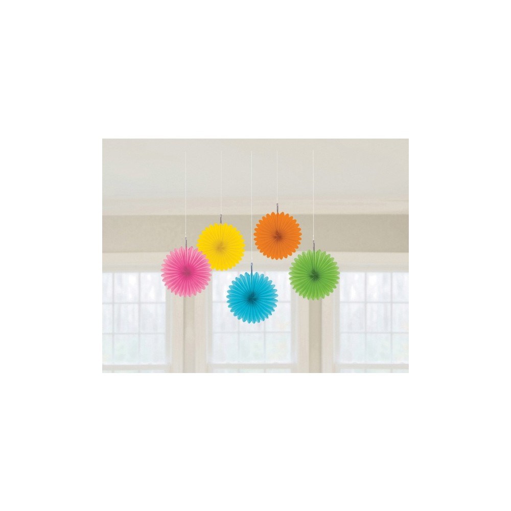 Colour Multicolour, mini hanging decoration set of 5 pieces