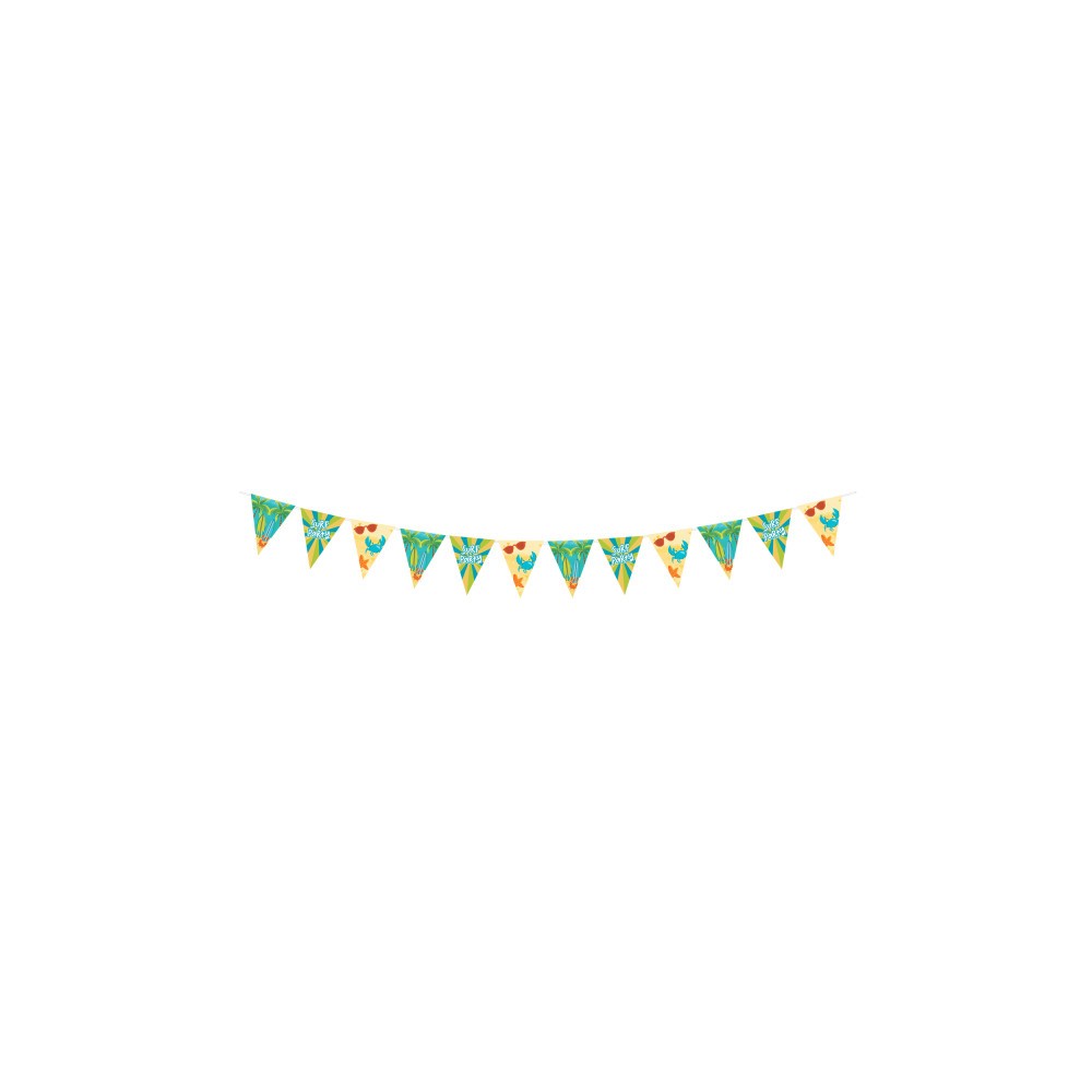 Summer Surf Party paper flag garland 400 cm