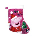 Peppa Pig Christmas Fireplace Stocking, Boot 42 cm