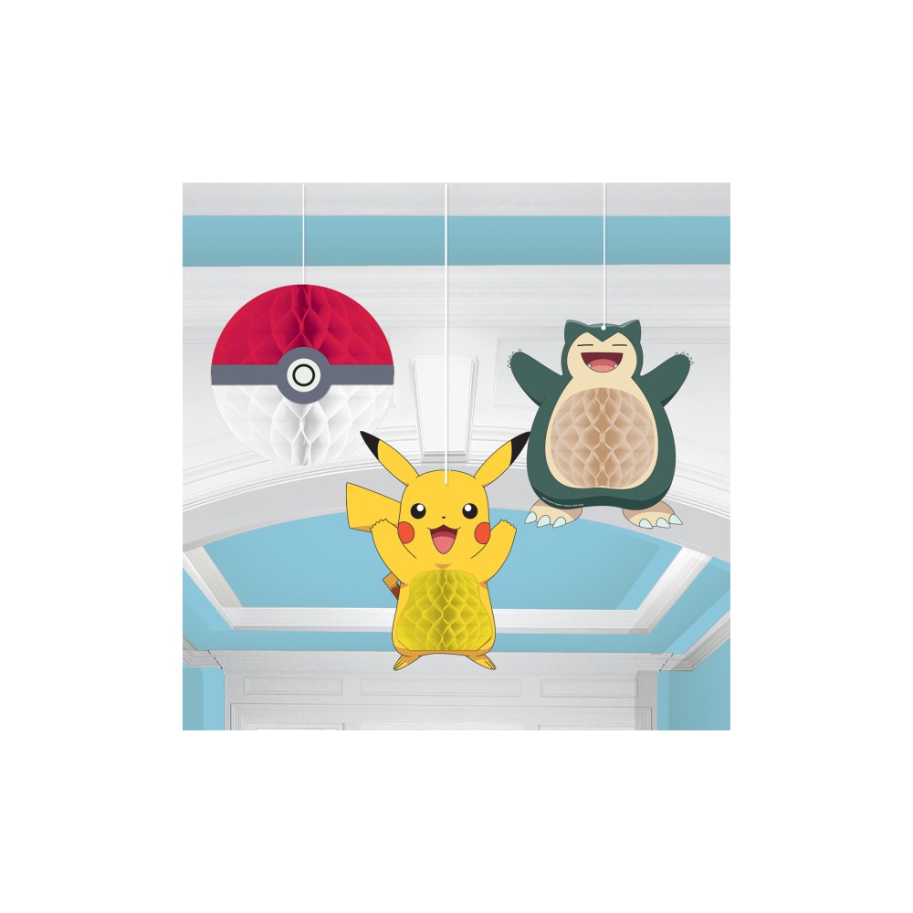 Pokémon Thunder 3-piece paper lantern set