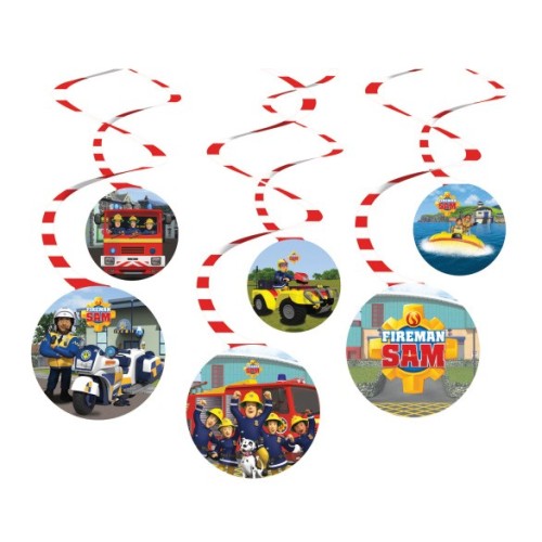 Fireman Sam Teamwork ribbon decoration 6 pcs set