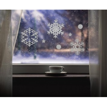 Christmas Snowflakes, Snowflake window sticker