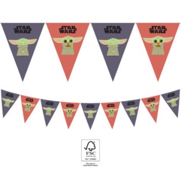 Star Wars The Mandalorian flag garland FSC 2.3 m