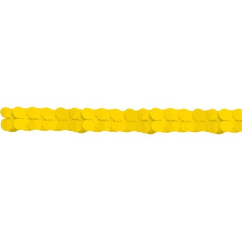 Colour Sunshine Yellow, Yellow Paper Garland 365 cm