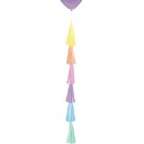 Colour Rainbow balloon ribbon + balloon weight holder