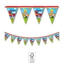 Fireman Rescue flag garland FSC 2.3 m